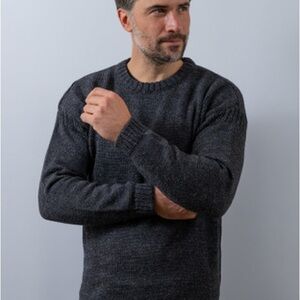 Men's Charcoal Wool Sweater
